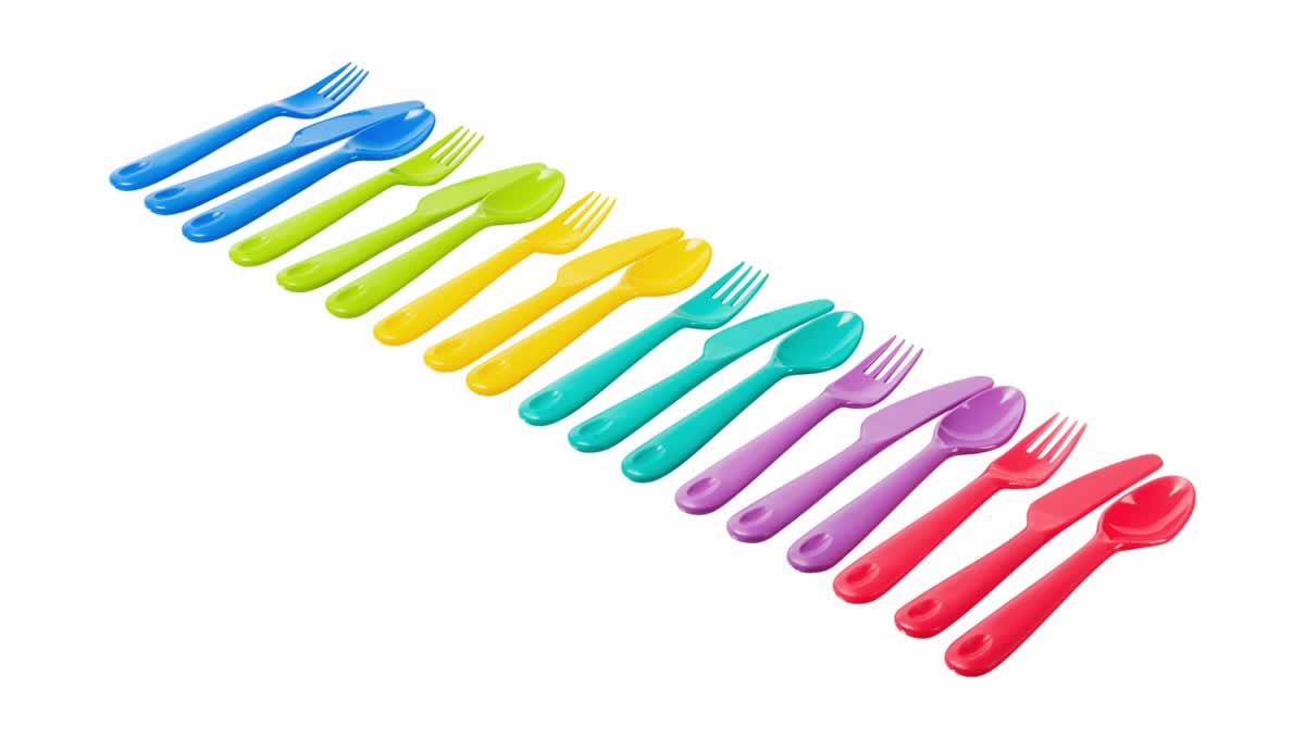 Kiddies Rainbow Cutlery (18's)