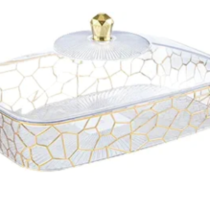 Acrylic Rectangular Trays With Lids  (Small, Medium & Large)