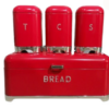 Deluxe Bread Bin + 3pcs Canister Set - Thumbnail Image 3
