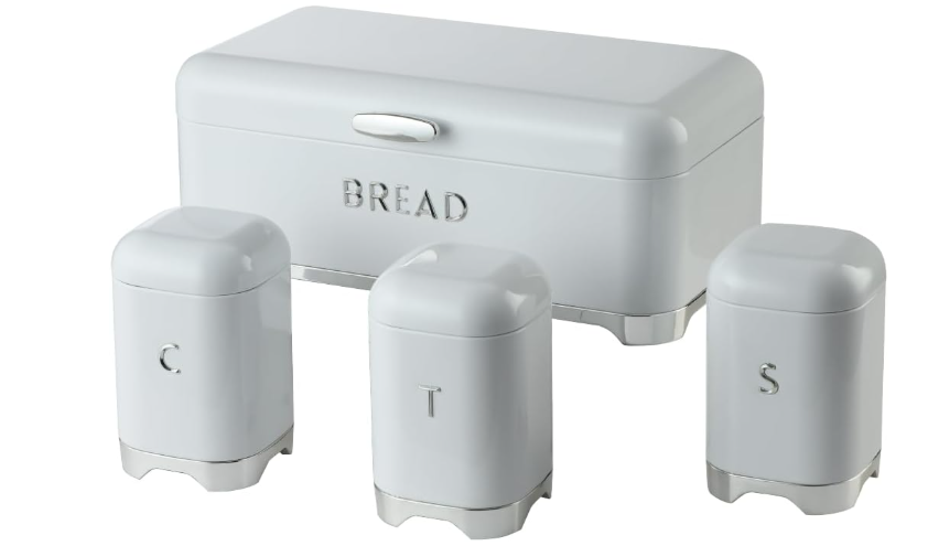 Deluxe Bread Bin + 3pcs Canister Set - Image 5
